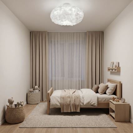 Brilagi - laelamp SOLEAIR 2xE27/40W/230V läbimõõt 60 cm valge