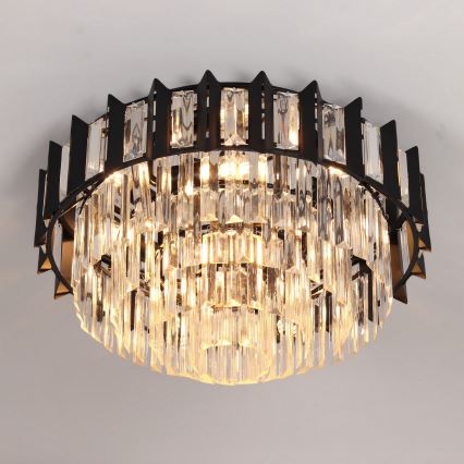 Brilagi - laelamp SPECTRA 5xE14/40W/230V läbimõõt 48 cm must