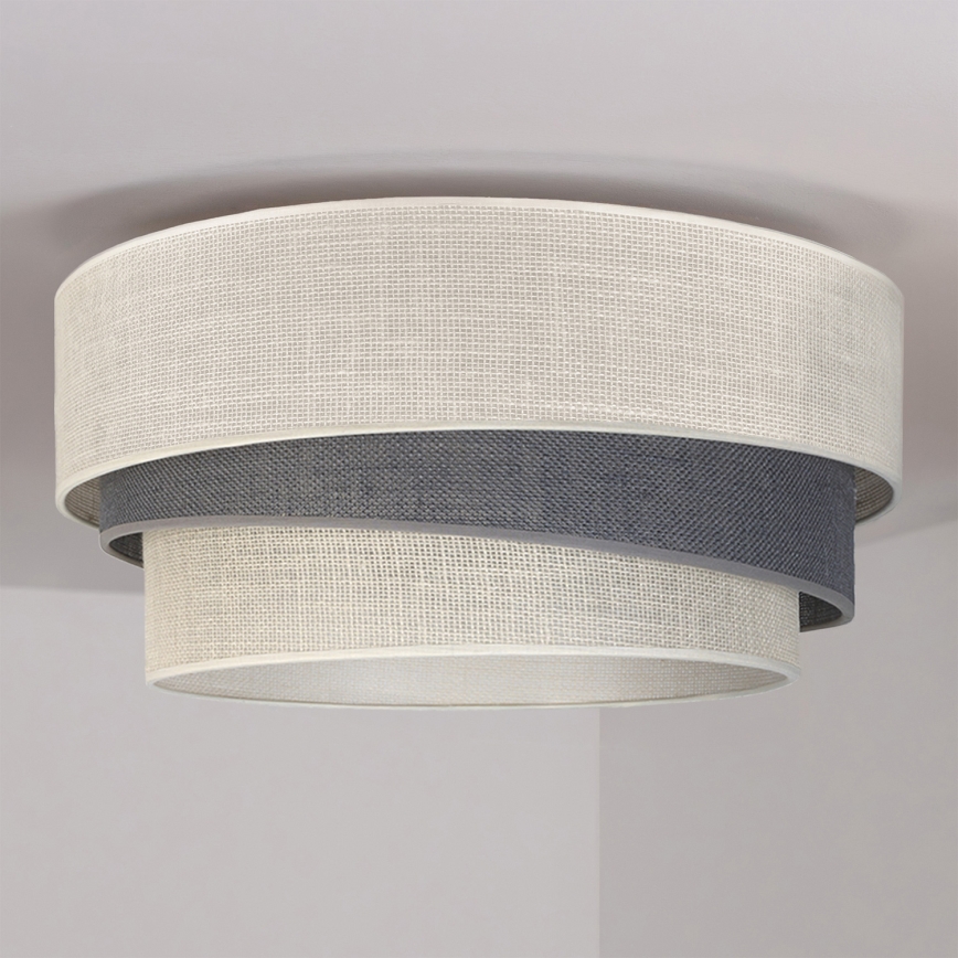 Brilagi - Laelamp TRIO 1xE27/60W/230V läbimõõt 40 cm kreemjas/hall