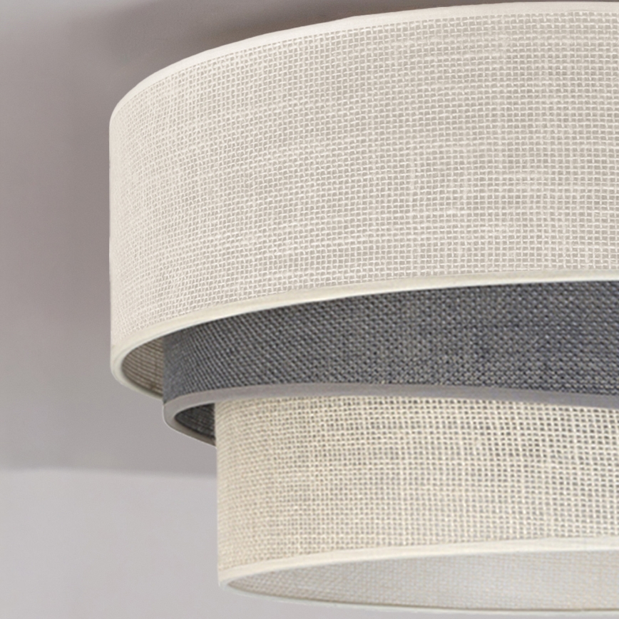 Brilagi - Laelamp TRIO 1xE27/60W/230V läbimõõt 40 cm kreemjas/hall