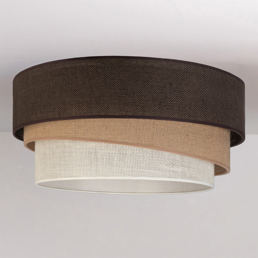 Brilagi - laelamp TRIO 1xE27/60W/230V, läbimõõt 40 cm, pruun/beež/valge