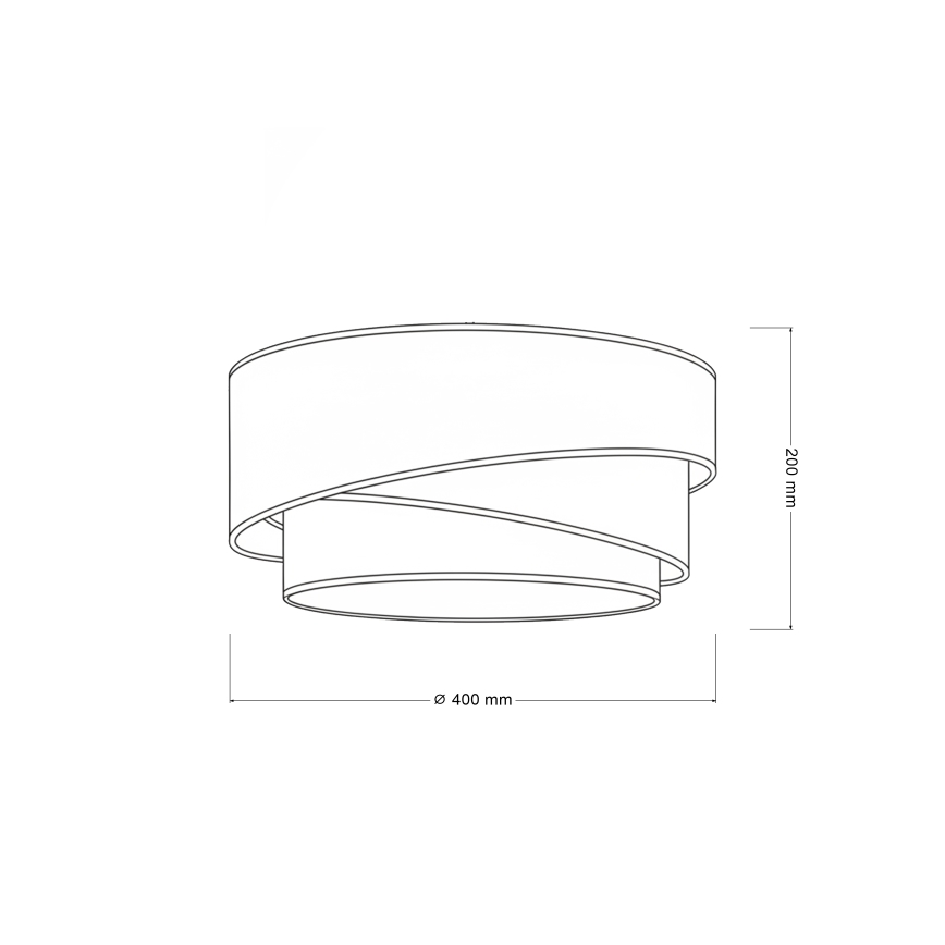 Brilagi - laelamp TRIO 1xE27/60W/230V, läbimõõt 40 cm, pruun/beež/valge