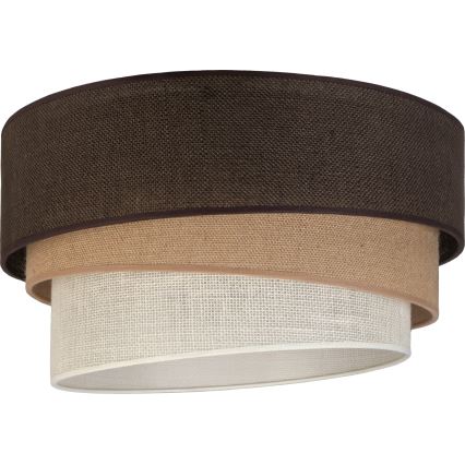 Brilagi - laelamp TRIO 3xE27/60W/230V, läbimõõt 60 cm, pruun/beež/valge