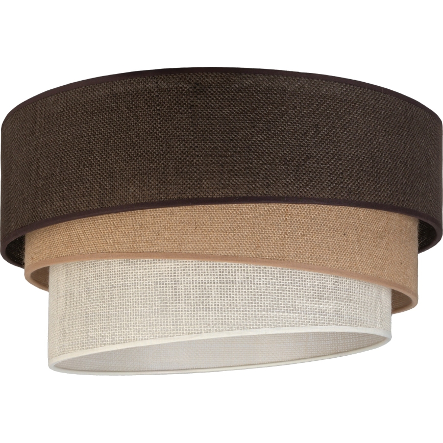 Brilagi - laelamp TRIO 3xE27/60W/230V, läbimõõt 60 cm, pruun/beež/valge