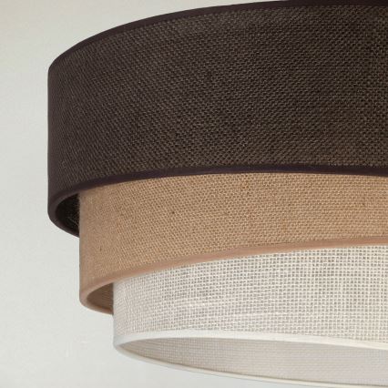 Brilagi - laelamp TRIO 3xE27/60W/230V, läbimõõt 60 cm, pruun/beež/valge