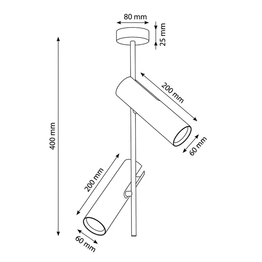 BRILAGI - Laelamp varrega BRANCH 2xGU10/30W/230V valge