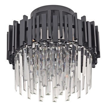 Brilagi - laelamp VERVE 4xE14/40W/230V, läbimõõt 40 cm, must