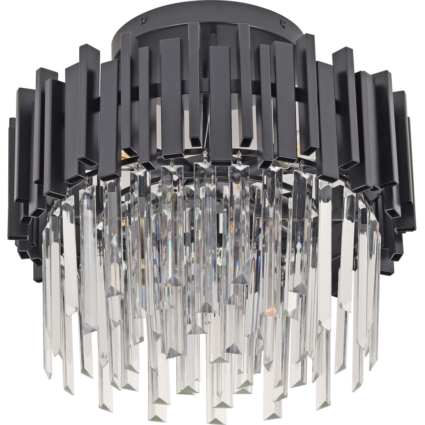 Brilagi - laelamp VERVE 4xE14/40W/230V, läbimõõt 40 cm, must