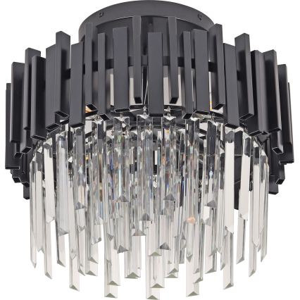Brilagi - Laelamp VERVE 6xE14/40W/230V läbimõõt 60 cm must