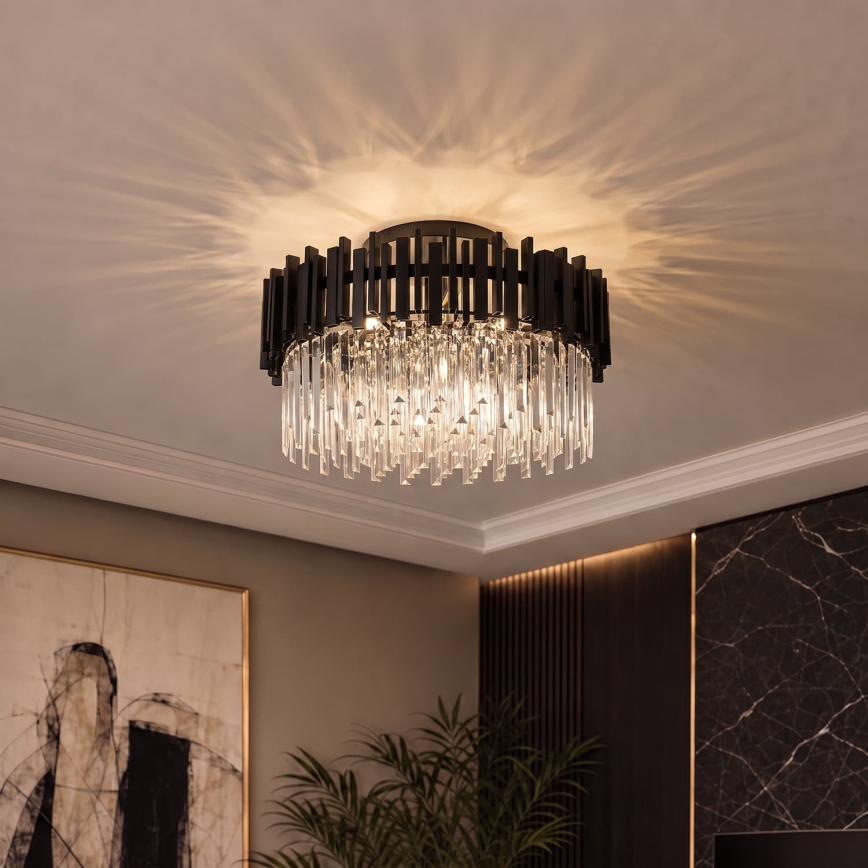 BRILAGI - Laelamp VERVE 6xE14/40W/230V läbimõõt 60 cm must
