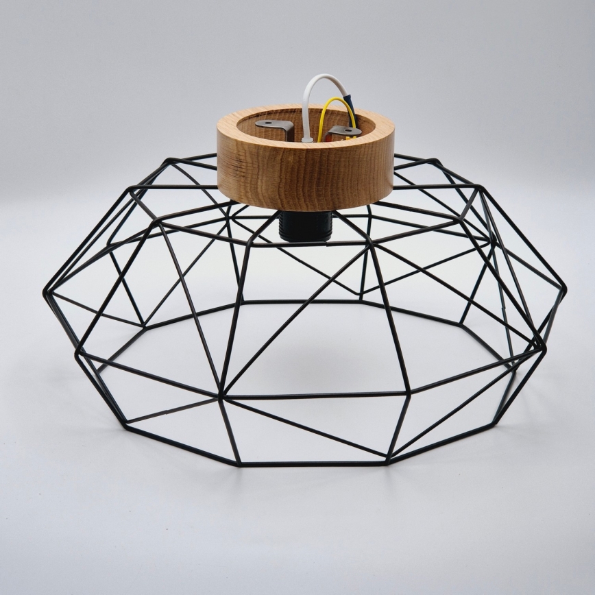 Brilagi - laevalgusti WOODY BASKET 1xE27/60W/230V, läbimõõt 40 cm, tamm