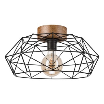 Brilagi - Laelamp WOODY BASKET 1xE27/60W/230V tamm-pähkel