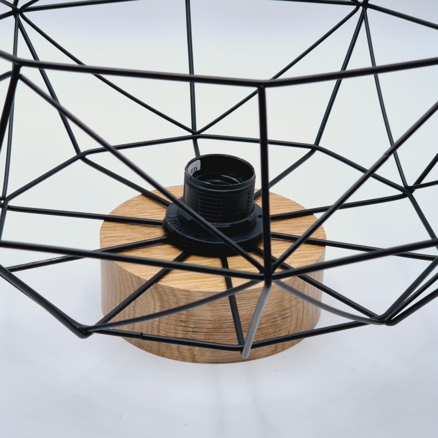 Brilagi - Laelamp WOODY BASKET 1xE27/60W/230V, läbimõõt 40 cm, tamm/pähkel