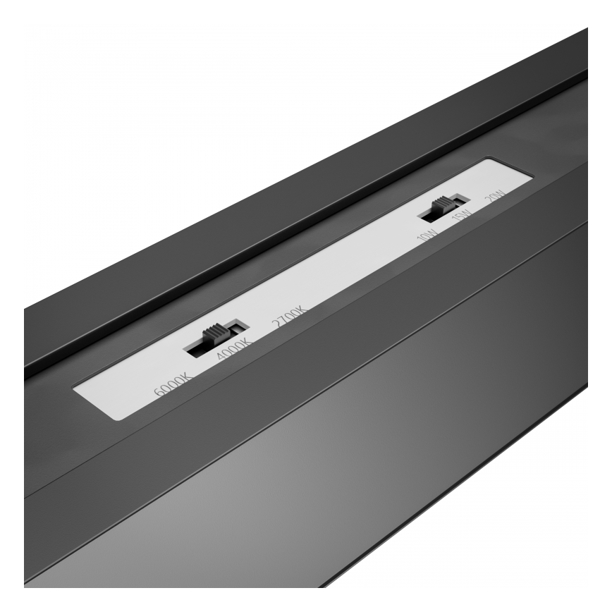 Brilagi - FULLDAY lakke kinnitatav LED-valgusti LED/30/40/50W/230V 2700/4000/6000K 150 cm UGR19 must