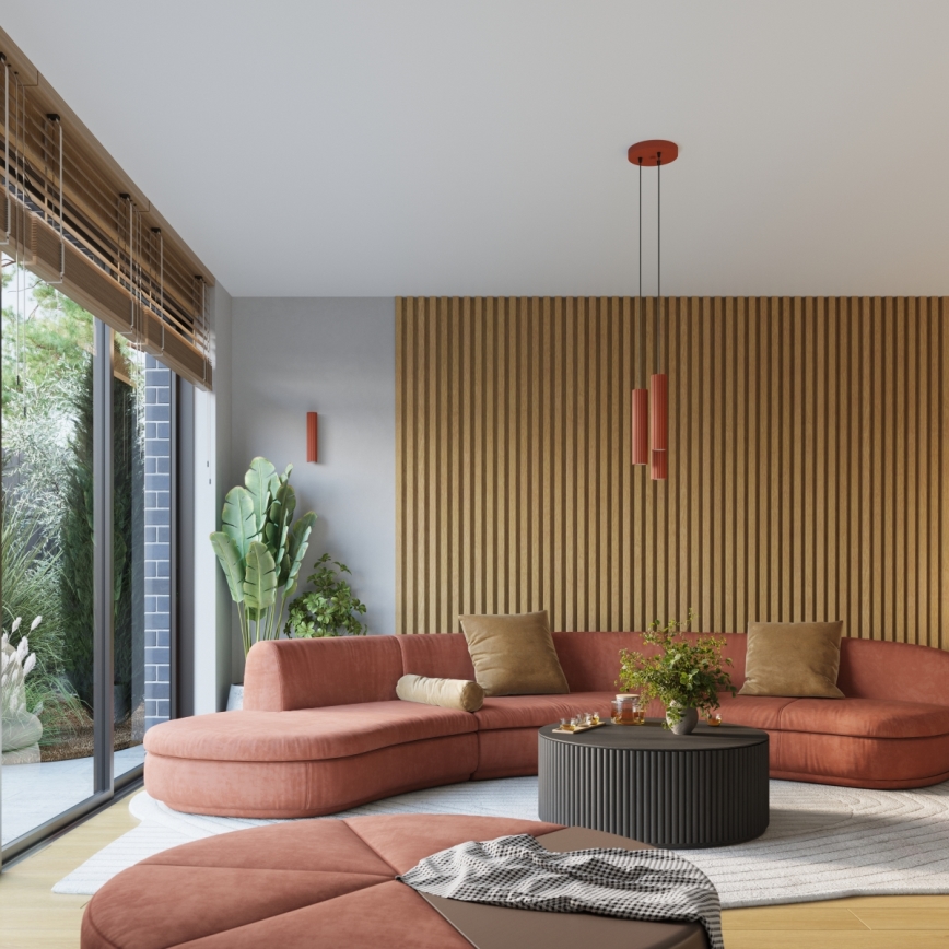 Brilagi - laesuunavalgusti CRESTO 3xGU10/10W/230V punane