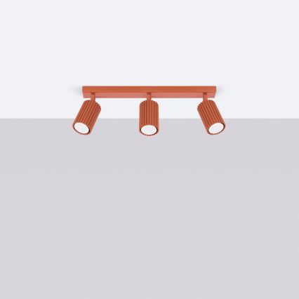 Brilagi - laesuunavalgusti CRESTO 3xGU10/10W/230V punane