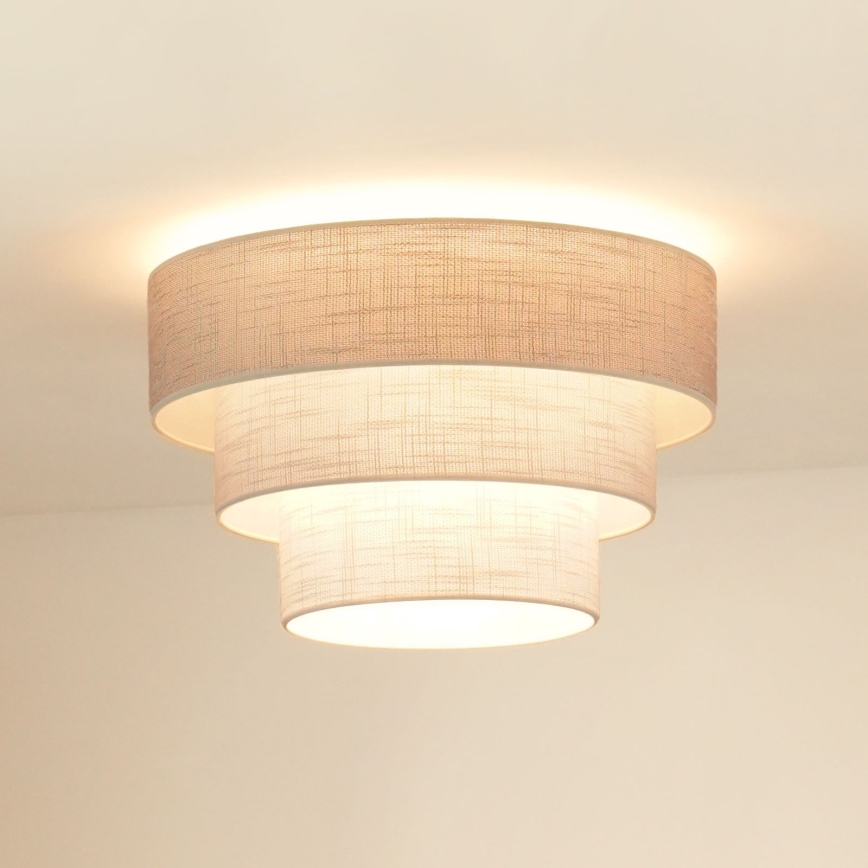 Brilagi - Laevalgusti ALASKA LUNETA 1xE27/15W/230V d. 45 cm hall/kreemikas