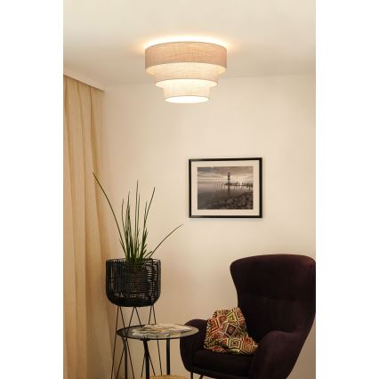 Brilagi - Laevalgusti ALASKA LUNETA 1xE27/15W/230V d. 45 cm hall/kreemikas