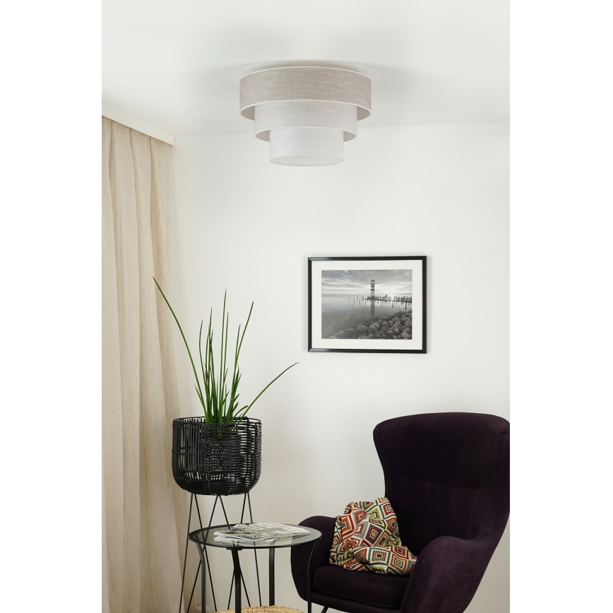 Brilagi - Laevalgusti ALASKA LUNETA 1xE27/15W/230V d. 45 cm hall/kreemikas