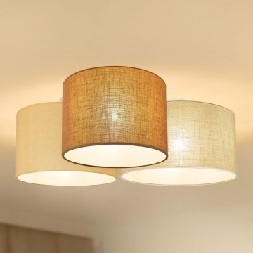 Brilagi - Laevalgusti ÄMBLIK 3xE27/15W/230V beež/kreemikas