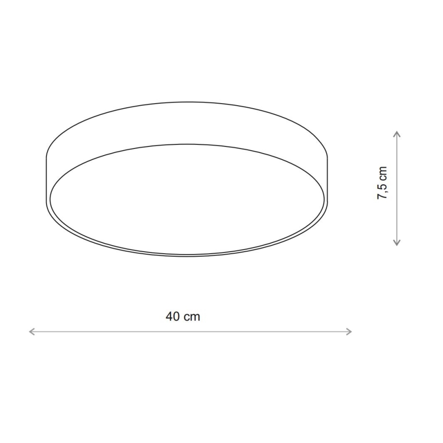 Brilagi - Laevalgusti anduriga CLARE 3xE27/40W/230V d. 40 cm beež