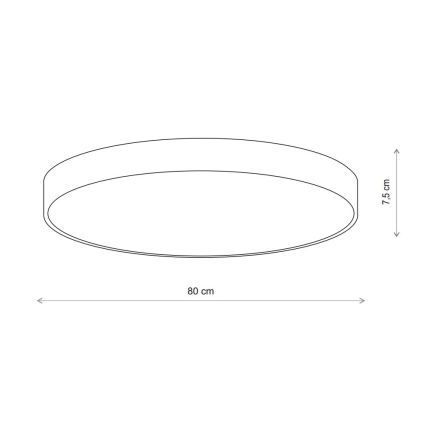Brilagi - Laevalgusti anduriga CLARE 6xE27/24W/230V d. 80 cm beež