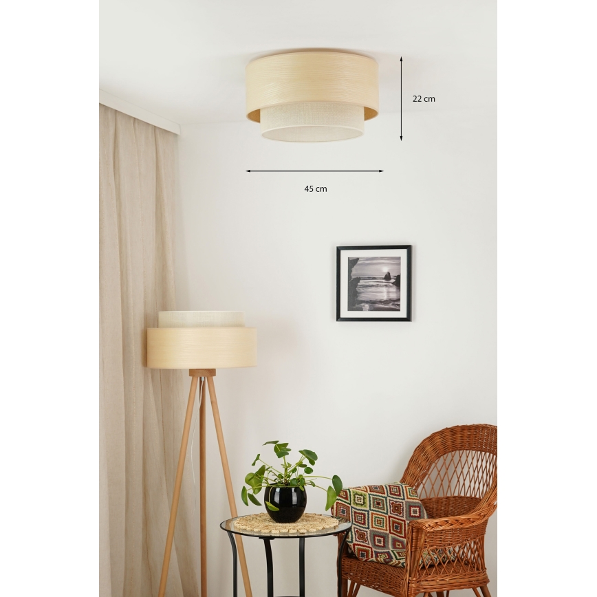 Brilagi - Laevalgusti ARIZONA BOHO 1xE27/15W/230V d. 45 cm beež
