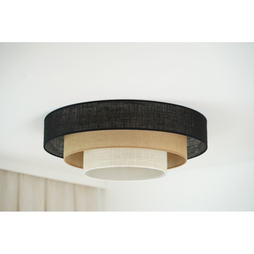 Brilagi - Laevalgusti ASPEN LUNETA LED/12W/230V d. 60 cm 3000K/4000K/6400K must/beež/kreemikas