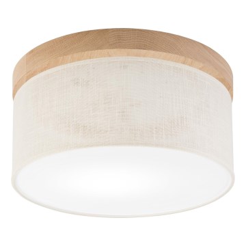 Brilagi - Laevalgusti BELLADONNA 1xE27/15W/230V d. 30 cm kreemikas/tamm