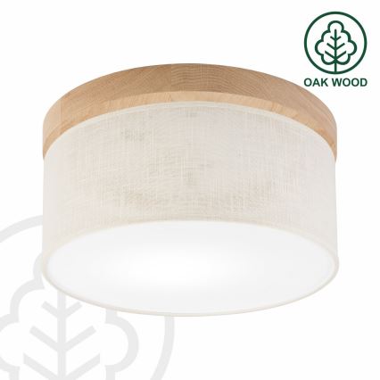 Brilagi - Laevalgusti BELLADONNA 1xE27/15W/230V d. 30 cm kreemikas/tamm