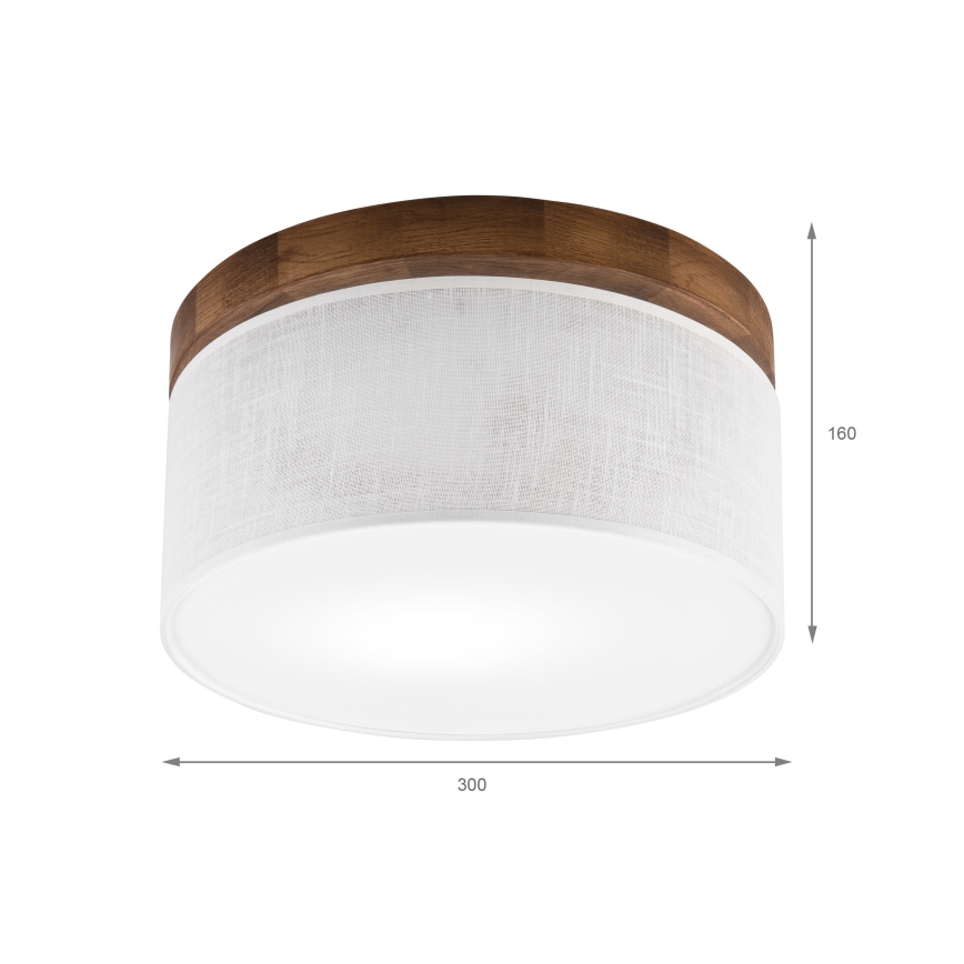 Brilagi - Laevalgusti BELLADONNA 1xE27/15W/230V d. 30 cm valge/tamm kirss