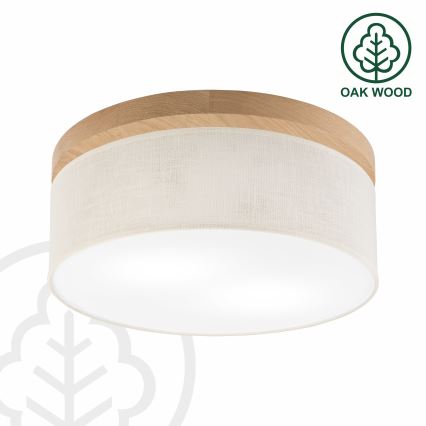 Brilagi - Laevalgusti BELLADONNA 2xE27/15W/230V d. 40 cm kreemikas/tamm
