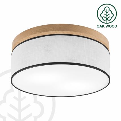 Brilagi - Laevalgusti BELLADONNA 2xE27/15W/230V d. 40 cm valge/tamm