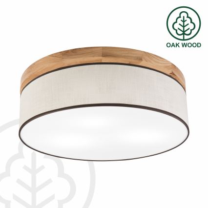 Brilagi - Laevalgusti BELLADONNA 3xE27/15W/230V d. 50 cm kreemikas/tamm