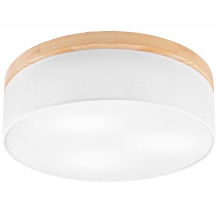 Brilagi - Laevalgusti BELLADONNA 3xE27/15W/230V d. 50 cm valge/mänd