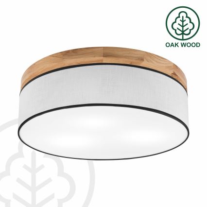 Brilagi - Laevalgusti BELLADONNA 3xE27/15W/230V d. 50 cm valge/tamm
