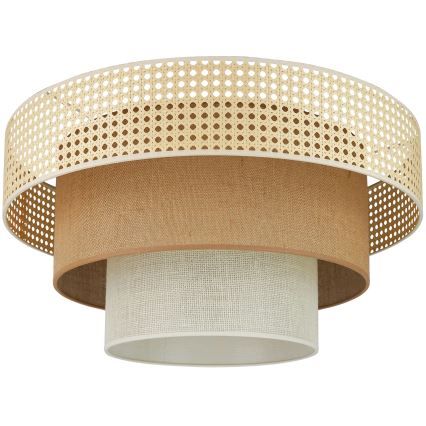 Brilagi - Laevalgusti CEDAR LUNETA 1xE27/15W/230V d. 45 cm beež/pruun/kreemikas