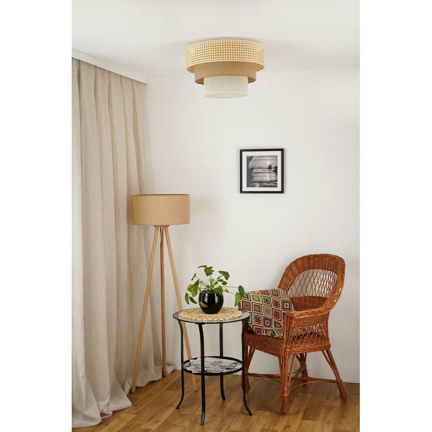 Brilagi - Laevalgusti CEDAR LUNETA 1xE27/15W/230V d. 45 cm beež/pruun/kreemikas
