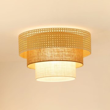 Brilagi - Laevalgusti CEDAR LUNETA 1xE27/15W/230V d. 45 cm beež/pruun/kreemikas