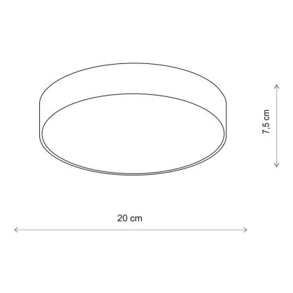 Brilagi - Laevalgusti CLARE 1xE27/24W/230V d. 20 cm beež