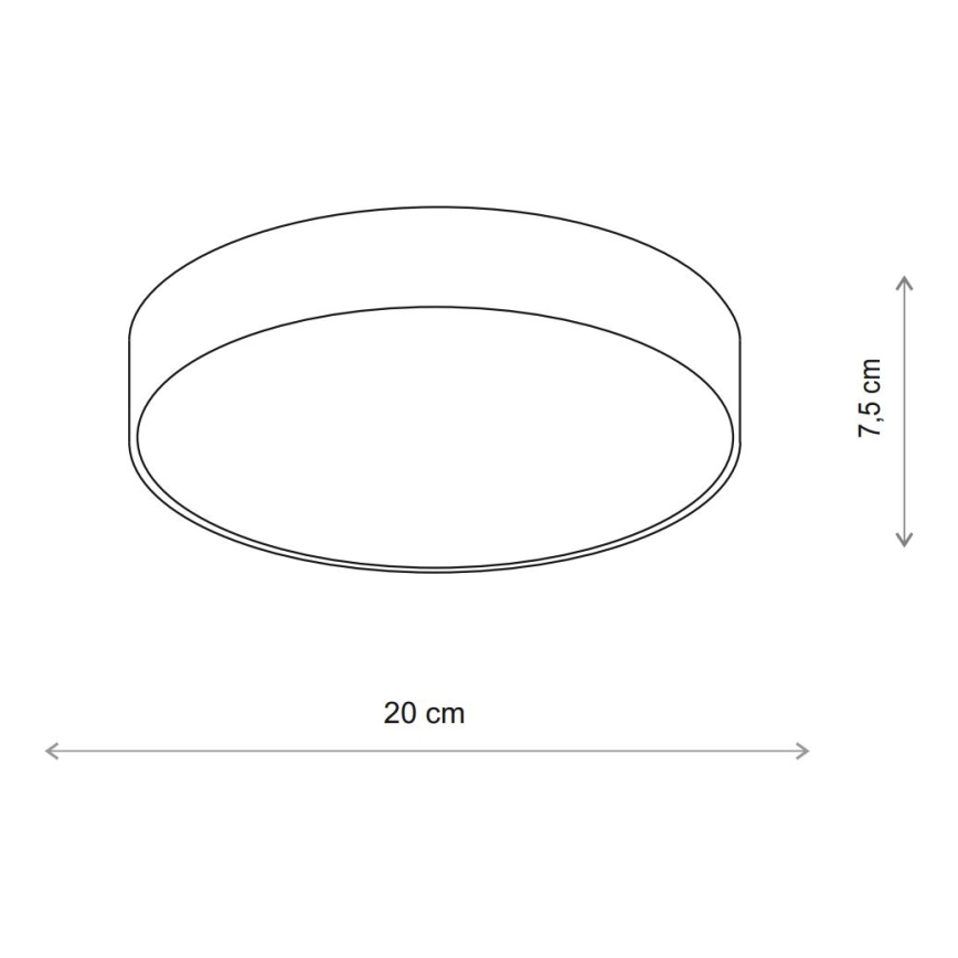 Brilagi - Laevalgusti CLARE 1xE27/24W/230V d. 20 cm beež