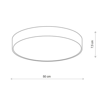 Brilagi - Laevalgusti CLARE 4xE27/24W/230V d. 50 cm beež