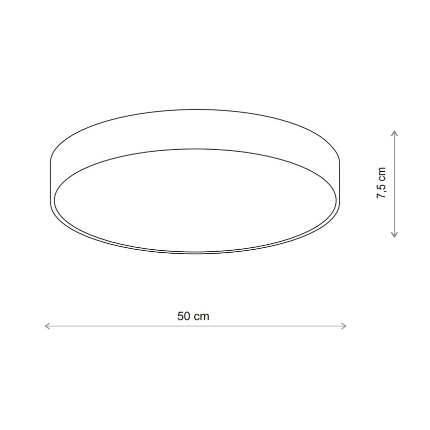 Brilagi - Laevalgusti CLARE 4xE27/40W/230V d. 50 cm beež