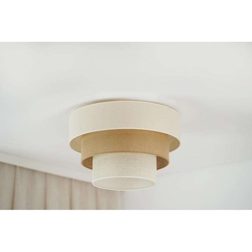 Brilagi-Laevalgusti DENVER LUNETA 1xE27/15W/230V d. 45 beež/pruun/kreemikas