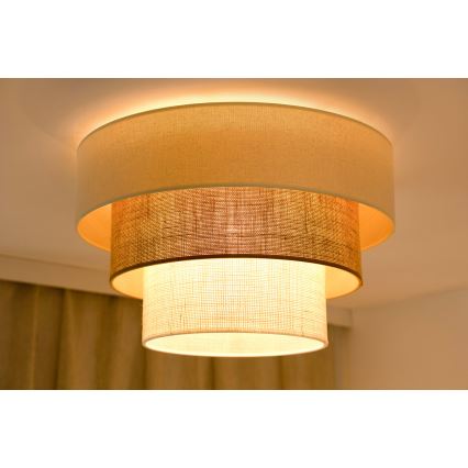 Brilagi-Laevalgusti DENVER LUNETA 1xE27/15W/230V d. 45 beež/pruun/kreemikas