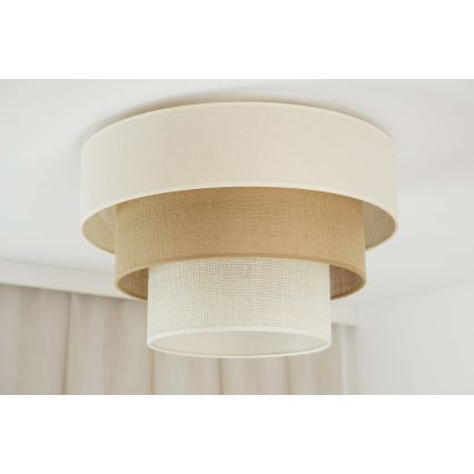 Brilagi-Laevalgusti DENVER LUNETA 1xE27/15W/230V d. 45 beež/pruun/kreemikas