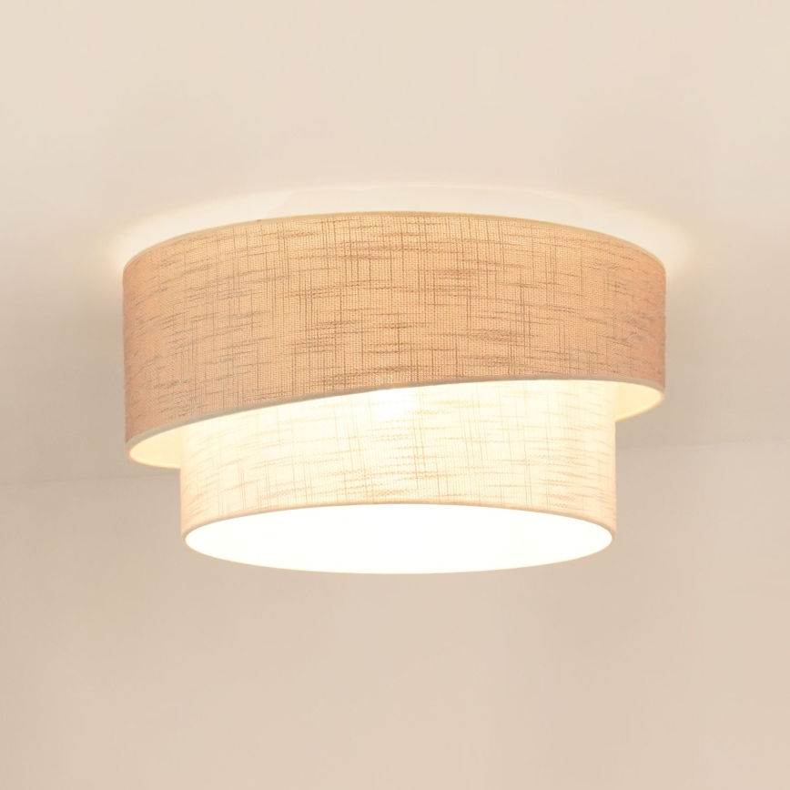 Brilagi - Laevalgusti DOVER SHINE 1xE27/15W/230V d. 50 cm hall/kreemikas