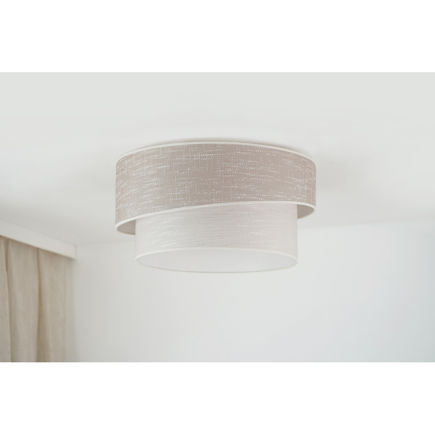 Brilagi - Laevalgusti DOVER SHINE 1xE27/15W/230V d. 50 cm hall/kreemikas