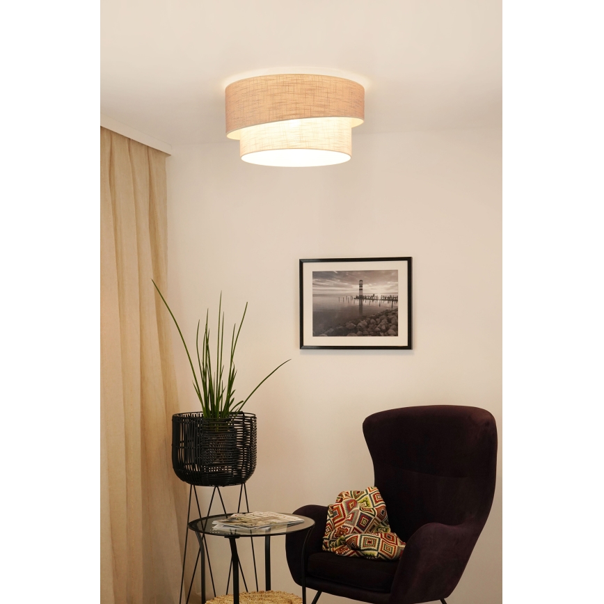 Brilagi - Laevalgusti DOVER SHINE 1xE27/15W/230V d. 50 cm hall/kreemikas