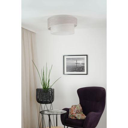 Brilagi - Laevalgusti DOVER SHINE 1xE27/15W/230V d. 50 cm hall/kreemikas